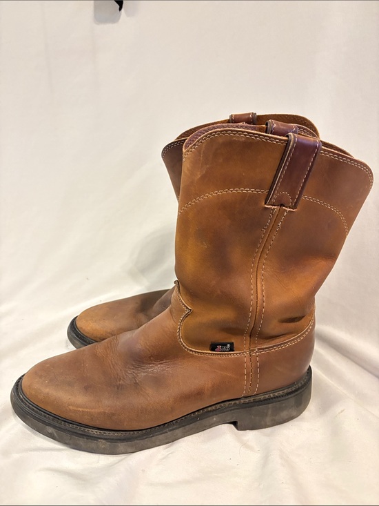 Justin Pull-on work boots Brown Men Size 9EE main image 7